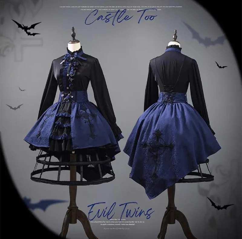 castletoo-evil-twins-dark-blue-lolita-ouji-set-shorts-skirt