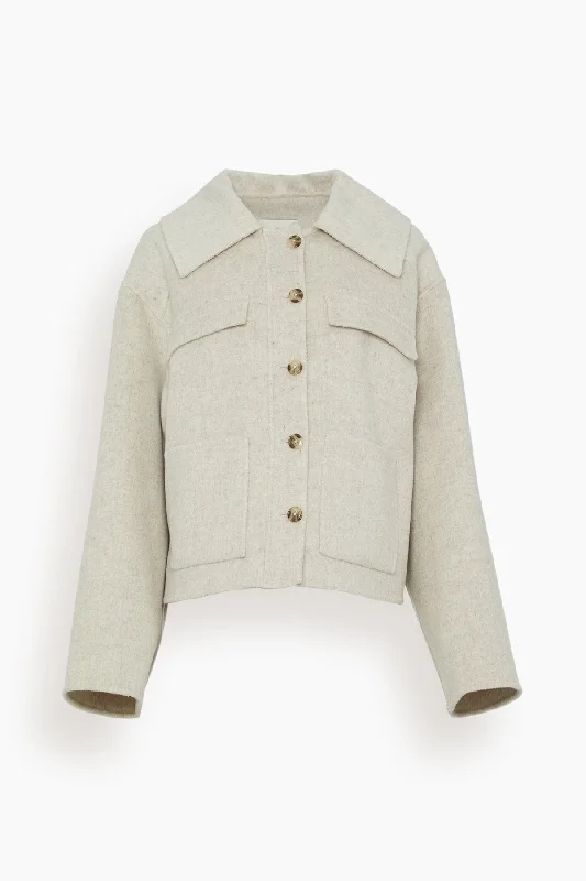 Cilla Jacket in Oat Beige