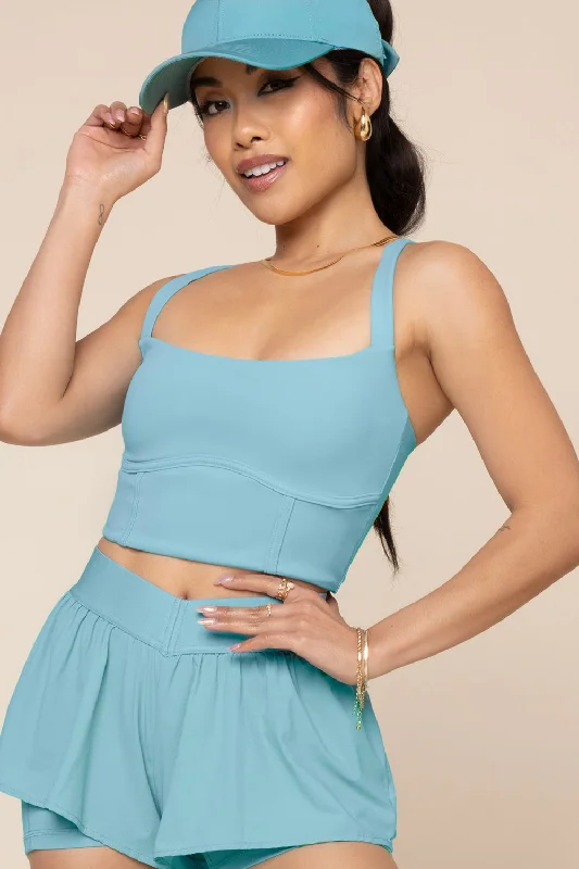 Daphne Corset Crop Top - Oasis