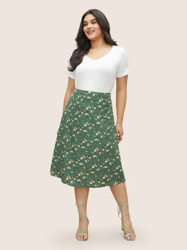 ditsy-floral-print-zipper-fly-cropped-skirt