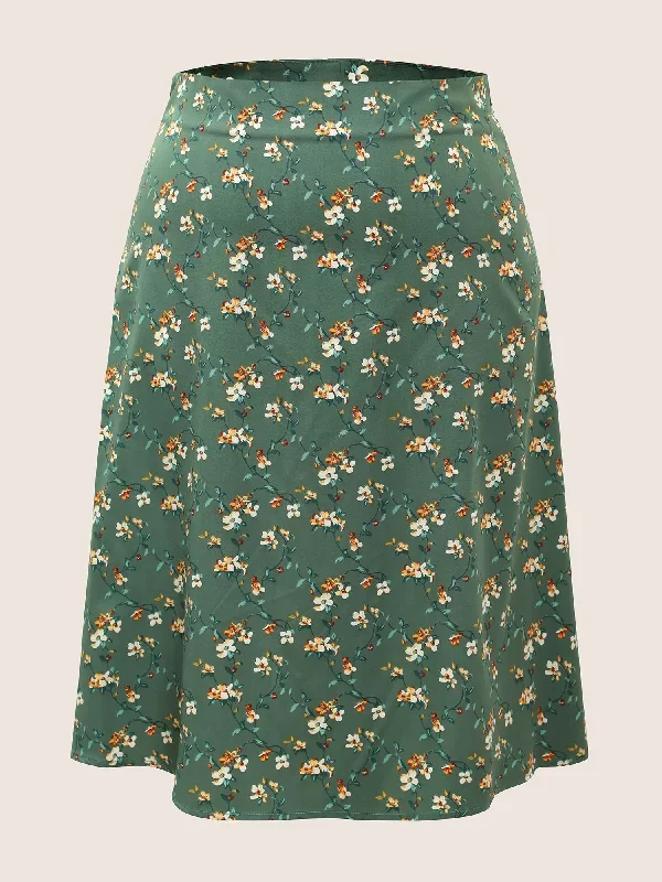 ditsy-floral-print-zipper-fly-cropped-skirt