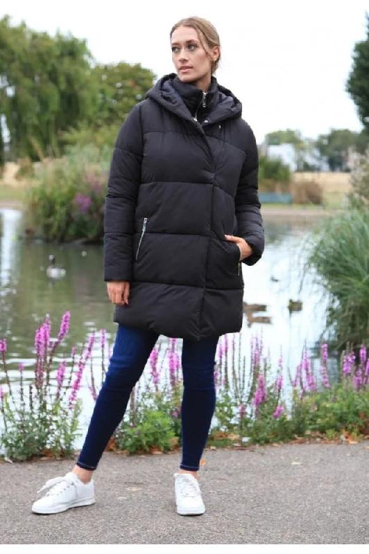 double-second-black-double-fastening-puffer-coat