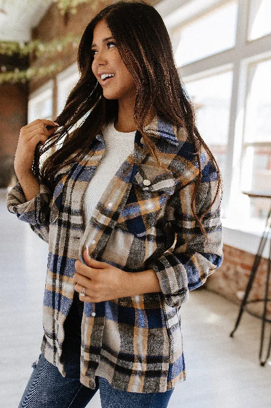 Emmie Plaid Button Up | S-2XL