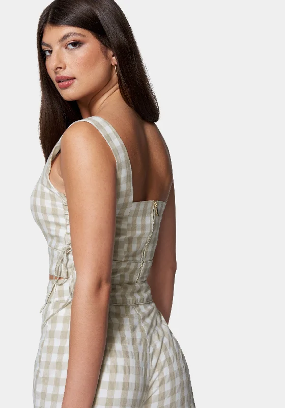 gingham-cropped-lace-up-detail-top-white-alyssum-frappe