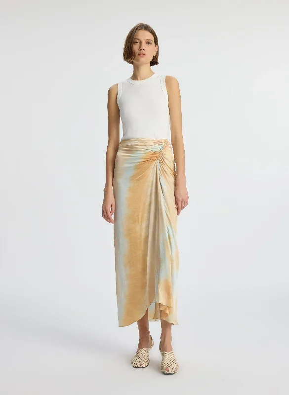 Grace Satin Midi Skirt