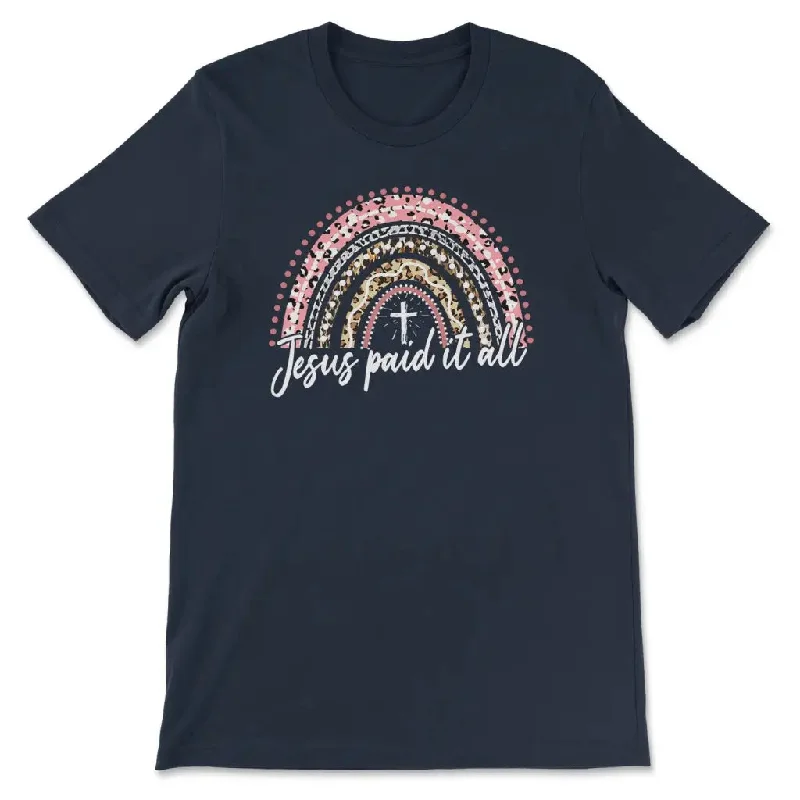 jesus-paid-it-all-rainbow-easter-womens-t-shirt