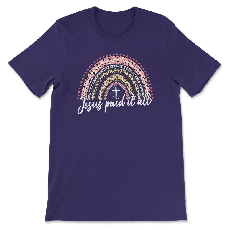 jesus-paid-it-all-rainbow-easter-womens-t-shirt