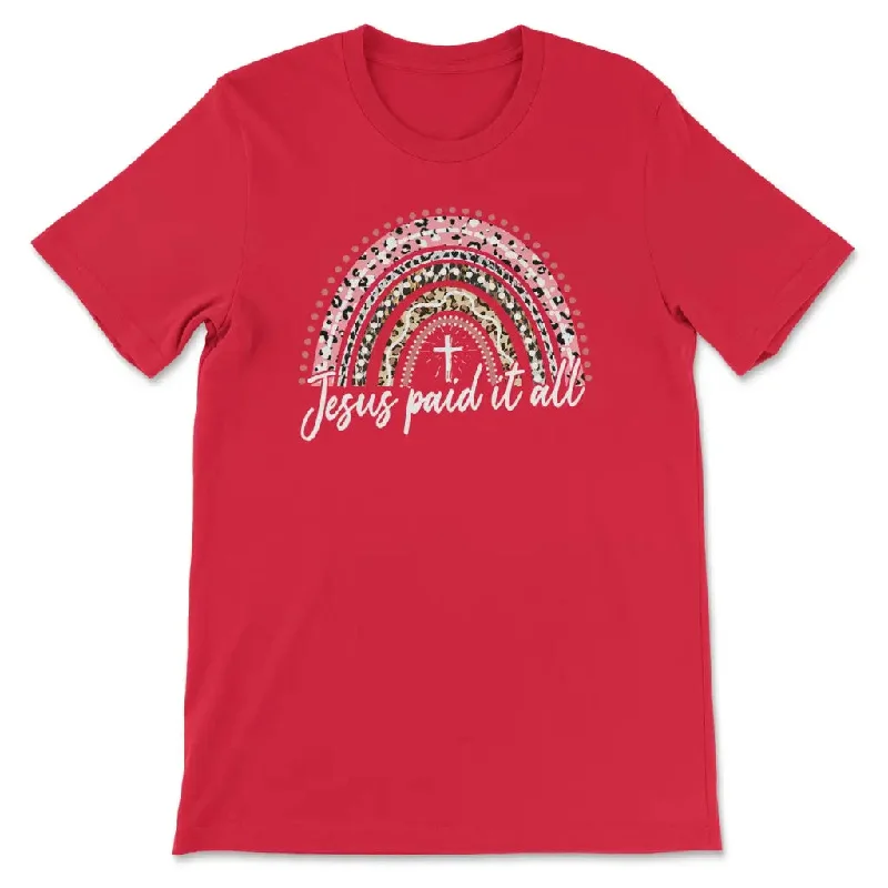 jesus-paid-it-all-rainbow-easter-womens-t-shirt