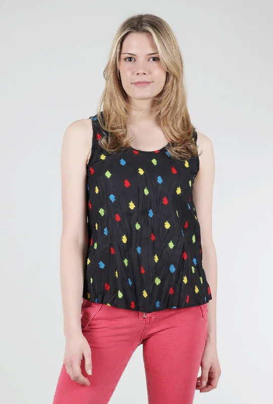 Jus Dot Top, Black/Multi