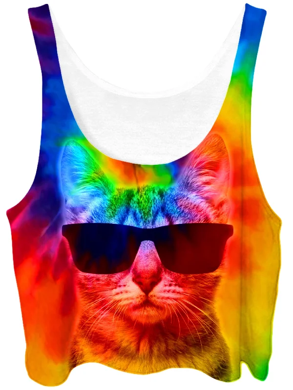 Kitten Tie-Dye Crop Top