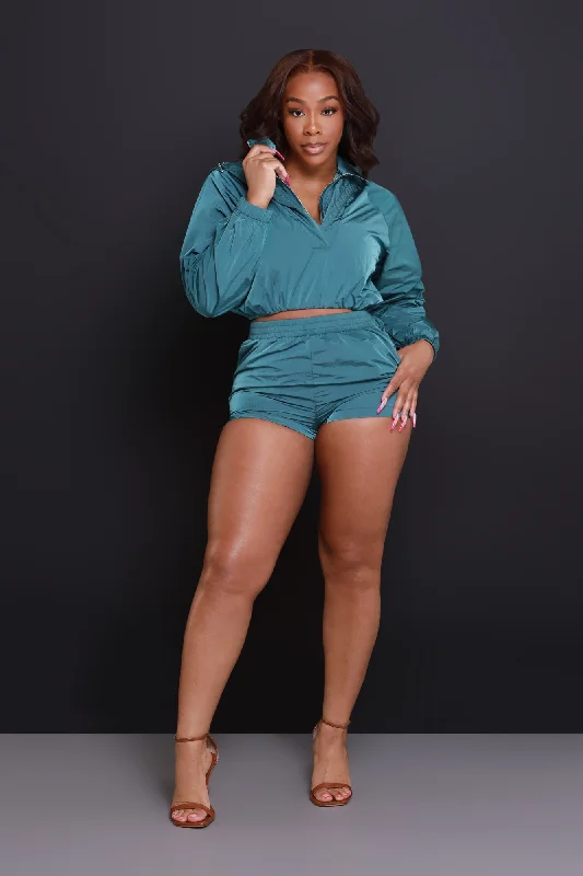 know-the-way-cropped-hoodie-teal-green