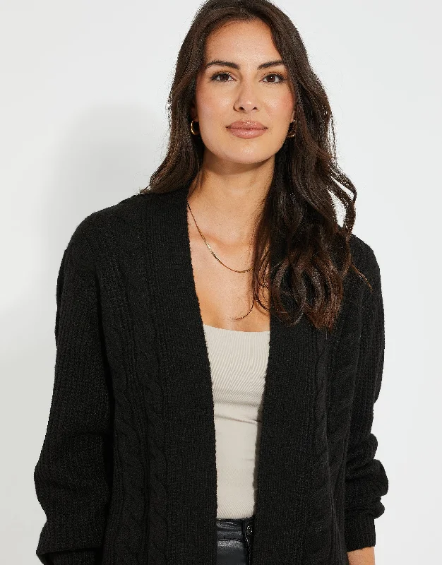 ladies-rozanna-cable-detail-cardigan-black