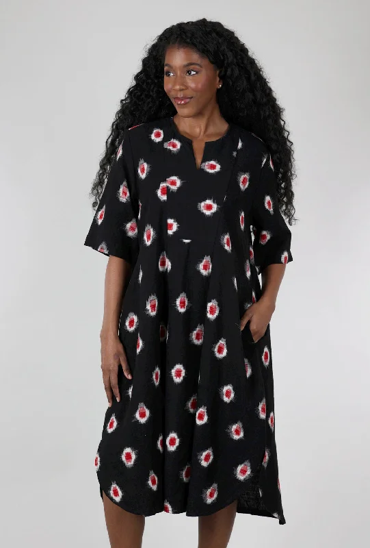 Breeze Dress, Inscribe Black/Red