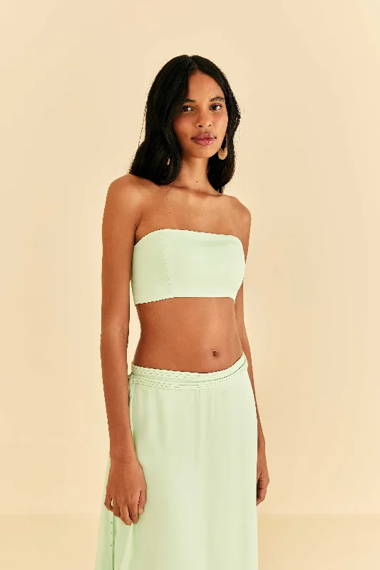 Mint Sleeveless Crop Top