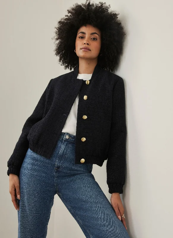 navy-boucle-bomber-jacket