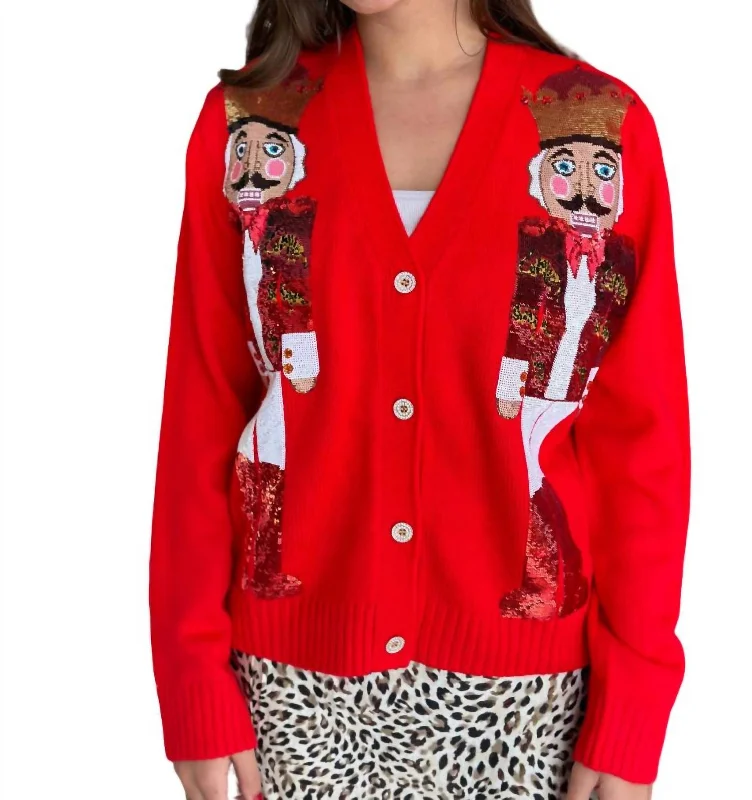 Nutcracker Cardigan In Red