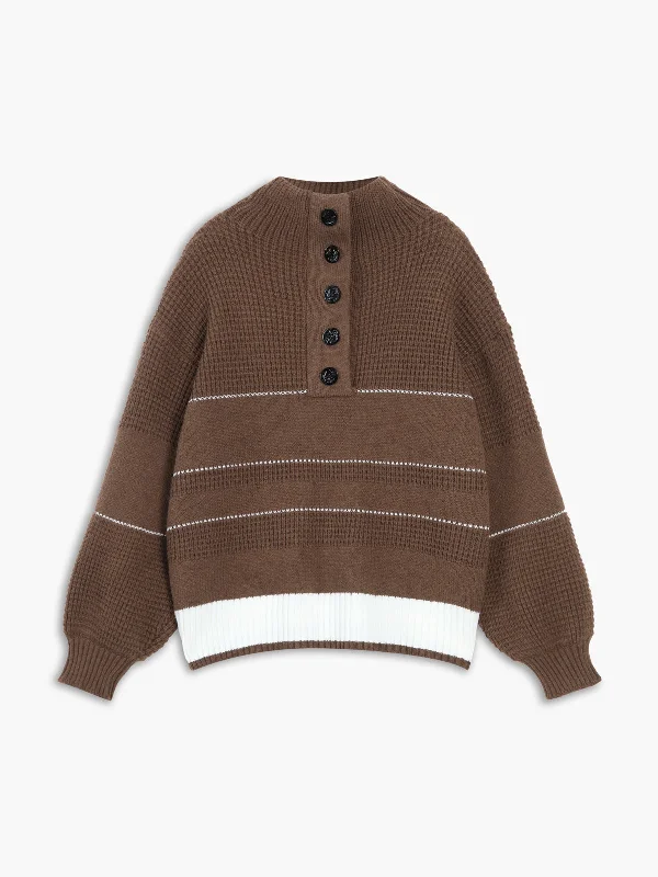 open-collar-button-up-sweater