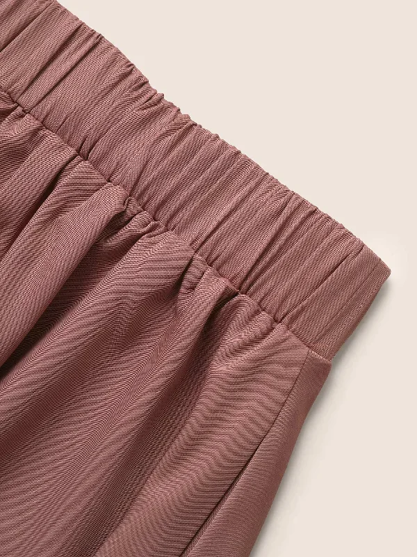 plain-elastic-waist-hanky-hem-skirt