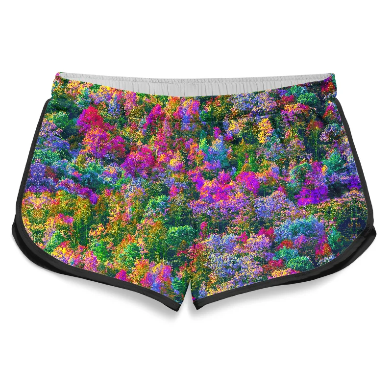 Psychedelic Forest Women's Retro Shorts