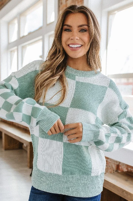 rach-checkered-knit-sweater