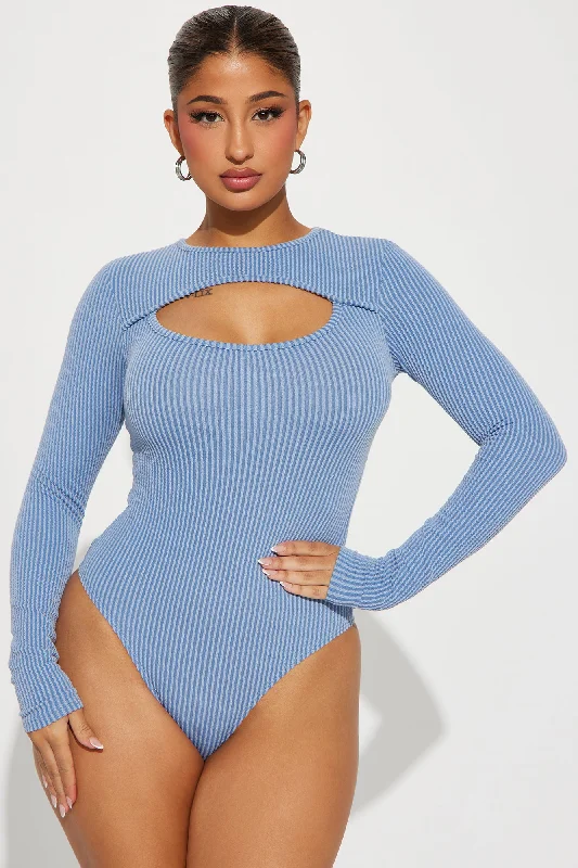 Robin Cut Out Bodysuit - Denim