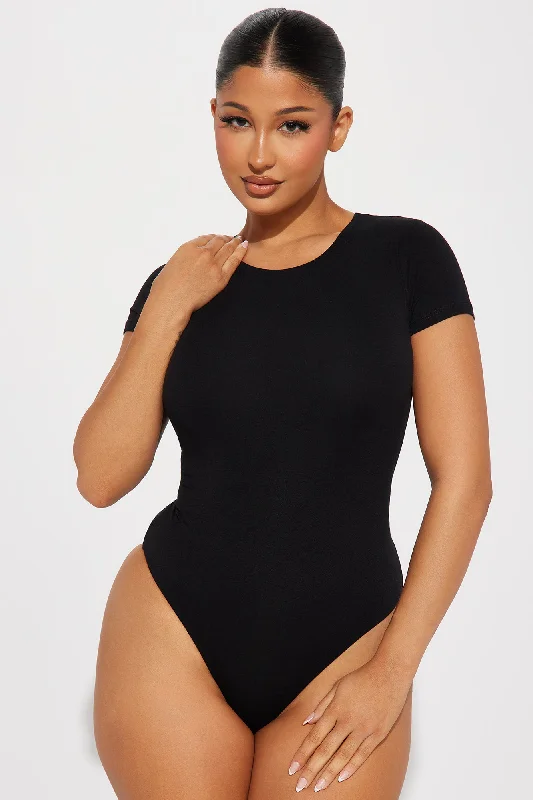 Samara Double Layered Bodysuit - Black