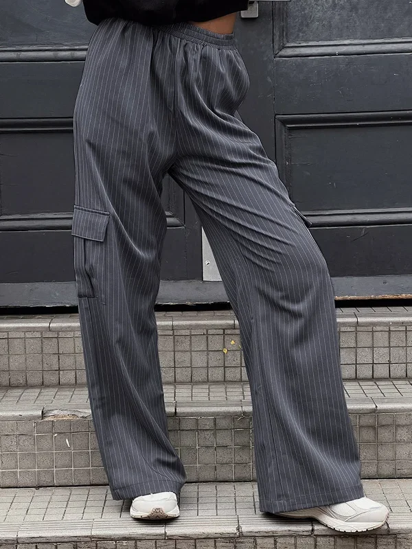 BerryBetty - Street Pinstripe Cargo Pants