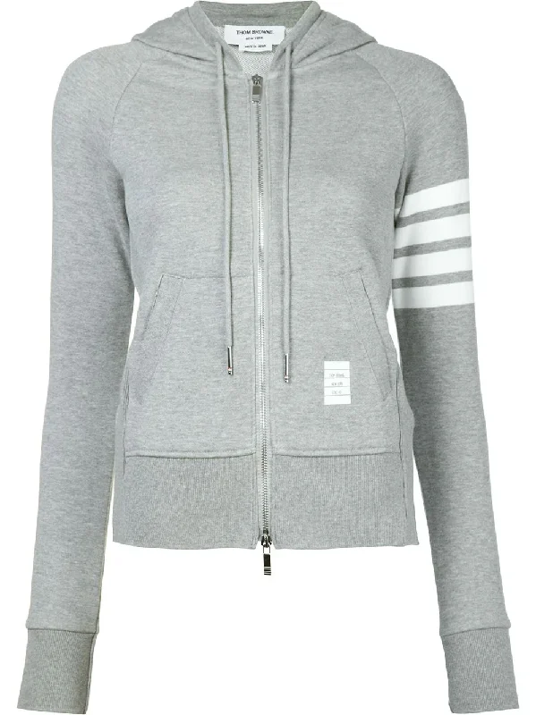 Zip Hoodie With Engineered 4 Bar