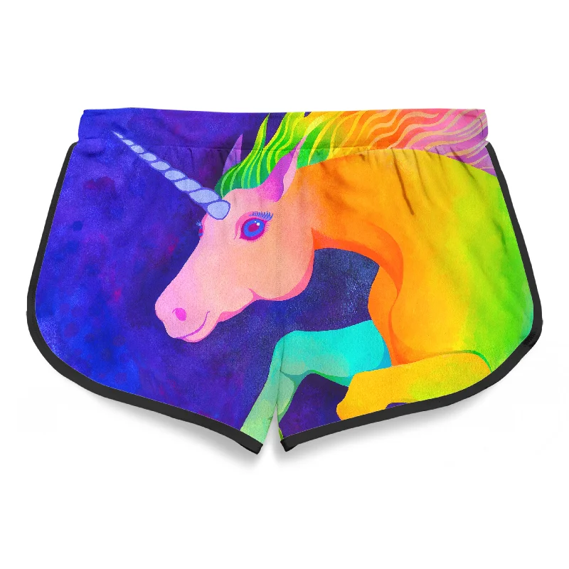 unicorn-womens-retro-shorts