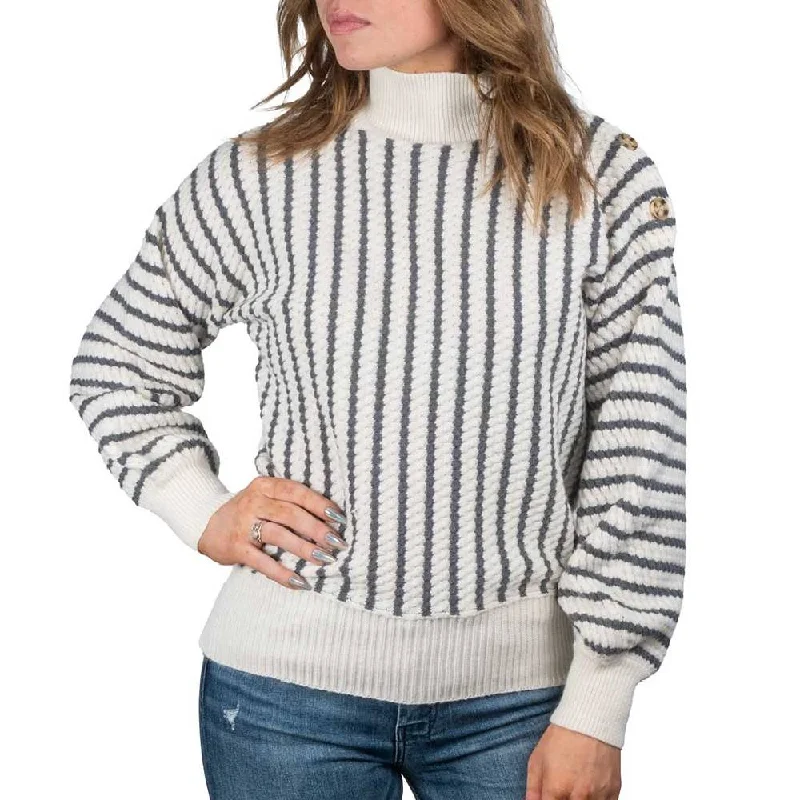 Vigoss Women's Button Shoulder Knit Sweater