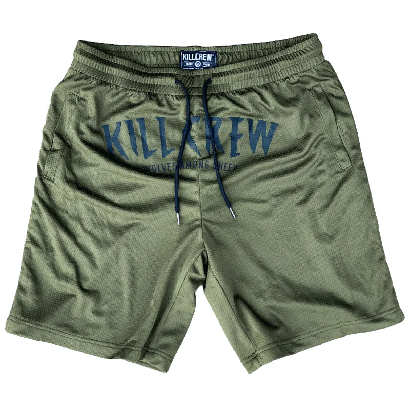 WOLVES SHORTS - OLIVE